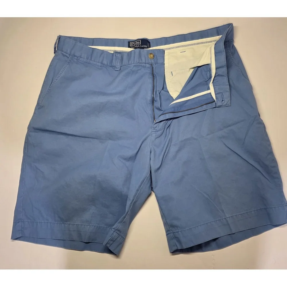 Polo Ralph Lauren Mens‎ Size 38 Blue Chino Shorts